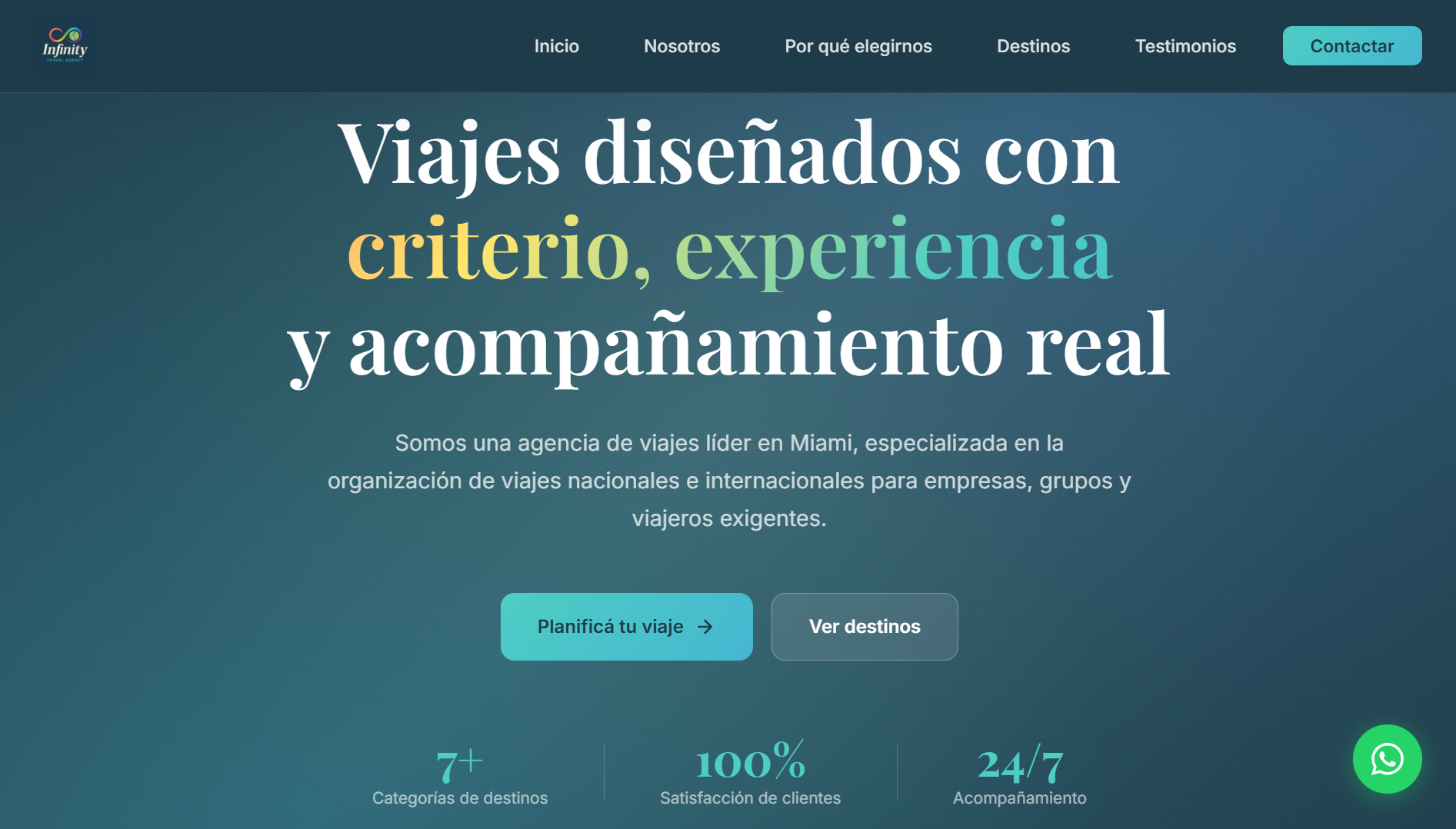 Landing Page Web para Agencia de Viajes